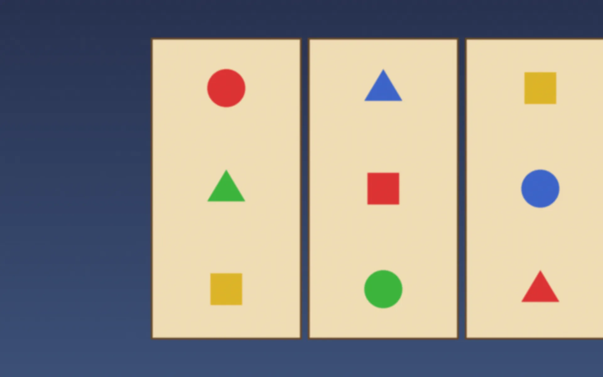 Stylised games collection composition with slot-style reels
